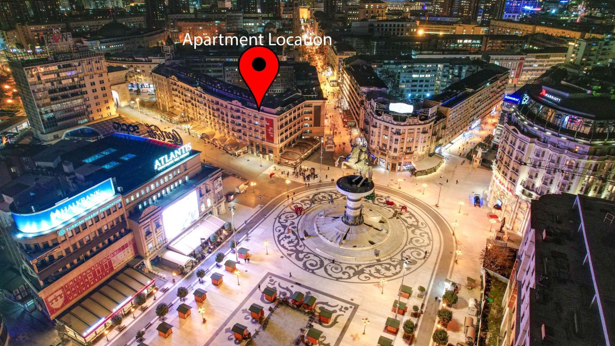 Rooftop Apartment At Mainsquare Скопье Экстерьер фото